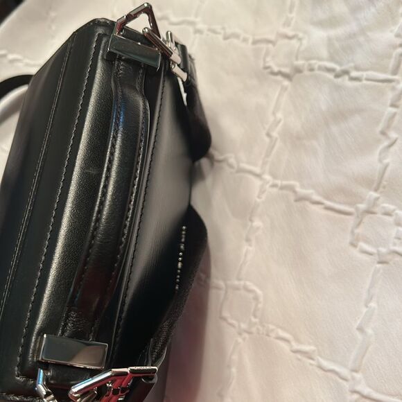 Authentic Givenchy Black Leather Top Handle Crossbody Mini Bag - Picture 13 of 17